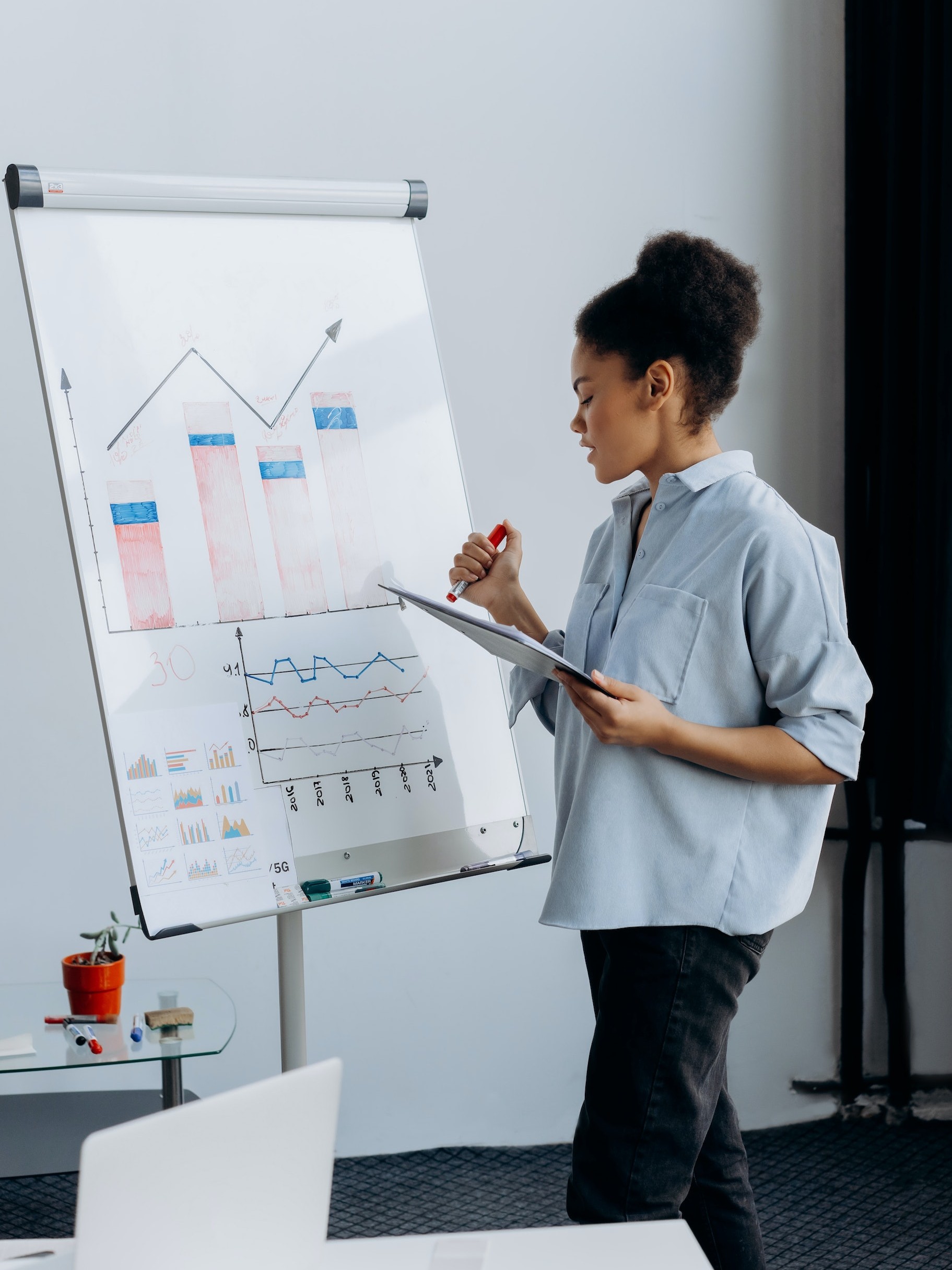 Female Scientist Teaching